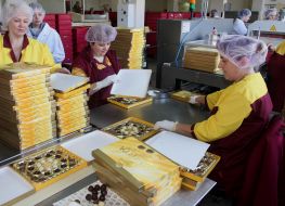 Співробітниці львівської кондитерської фабрики ”Світоч”