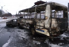 Обгоревшие автомобили