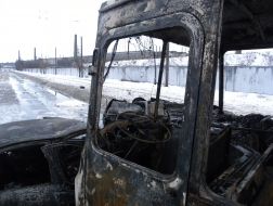 Обгоревшие автомобили