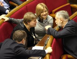 Yury Karmazin, Irina Gerashchenko and Yekaterina Lukyanova