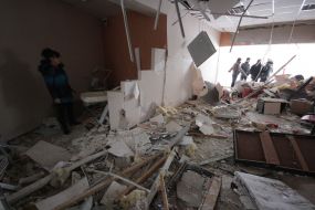 Разрушенное взрывом помещение