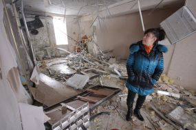 Разрушенное взрывом помещение