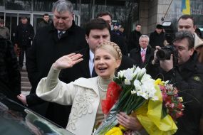 Yulia Tymoshenko after voting