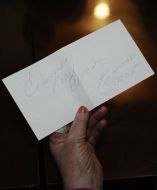 Election committee’s member demonstrates an invalid ballot paper