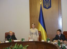 Yuliya Timoshenko, Aleksandr Turchinov and Ivan Vasyunik