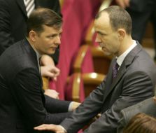 Andrey Kozhemyakin and Oleg Lyashko