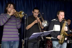 Dennis Adu, Aleksandr Charkin and Artem Mendelenko