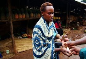 Woman at the local market