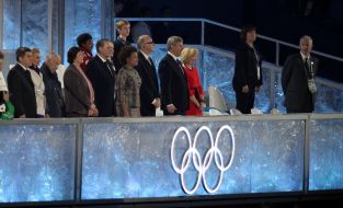 Michaelle Jean at opening ceremony of  XXI Olympic Winter Games