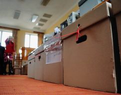 The boxes of ballots