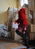 The boxes of ballots