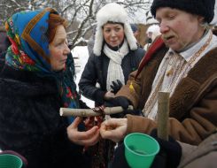 Учасники святкування Масляної