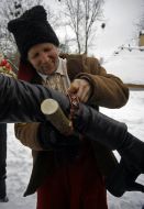 Учасник святкування Масляної