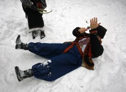 Учасник святкування Масляної