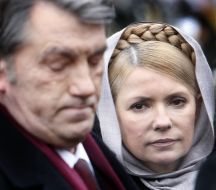 Viktor Yushchenko and Yulia Timoshenko