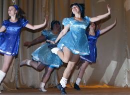 Participants of competition-festival on health and dancing аerobics