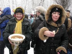 Participants of Pancake celebration