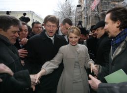 Andrey Shkil, Yulia Tymoshenko and Roman Zabzalyuk