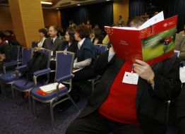 Participants of conference of the Ukrainian forum of philanthropists