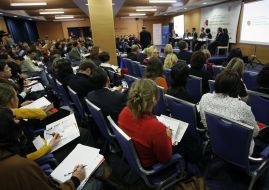 Participants of conference of the Ukrainian forum of philanthropists