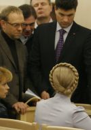 Yuliya Timoshenko, Sergey Vlasenko and Mikhail Livinskiy