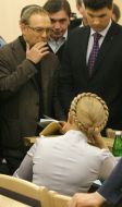 Yuliya Timoshenko, Sergey Vlasenko and Mikhail Livinskiy