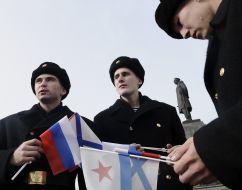 Sailors of the Black Sea Fleet of Russia Federation