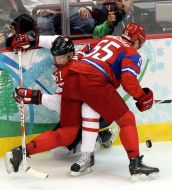 Rick Nash and Sergey Gonchar