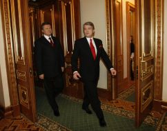 Viktor Yushchenko and Viktor Yanukovich