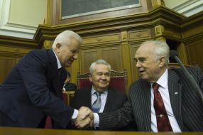 Александр Мороз, Витольд Фокин и Виталий Масол