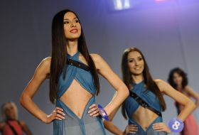 Participants of competition of beauty