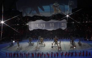 Closing ceremony of XXI Olympic Winter Games
