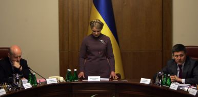 Yuliya Timoshenko, Ivan Vasyunyk and Alexsander Turchinov