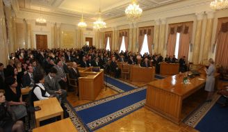 Meeting of Yuliya Timoshenko with the collective of Secretariat of Cabinet