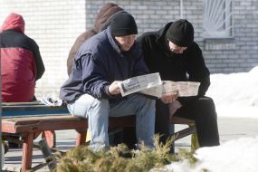 Visitors of eleemosynary center