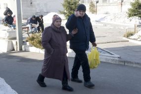 Visitors of eleemosynary center