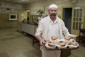 Portions of the meals for the homeless