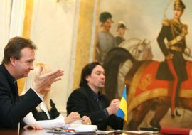 Yuriy Andrukhovich and Karl von Habsburg