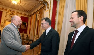 Vitaliy Antonov, Petras Vaitiekunas and Yevgeniy Guzeev