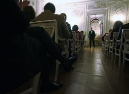 Guests of the eleemosynary evening