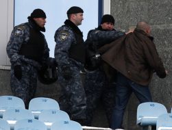 ”Berkut” takes out soccer fan
