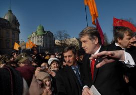 Виктор Ющенко и Николай Кмить