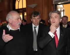 Виктор Ющенко, Федор Стригун и Николай Кмить