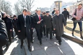 Виктор Ющенко, Борис Возницкий и Николай Кмить