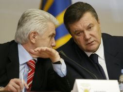 Viktor Yanukovich and Vladimir Litvin