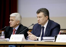 Viktor Yanukovich and Vladimir Litvin