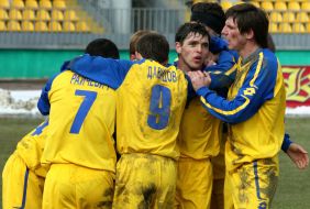 The players of FC ”Zakarpat’e” (Uzhgorod)