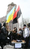 Участники акции протеста