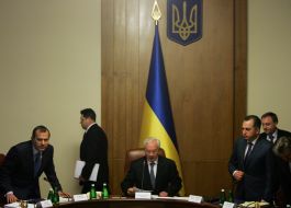 Андрей Клюев, Николай Азаров, Борис Колесников и Александр Лавринович