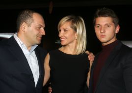 Viktor Pinchuk, Elena Franchuk and Roman Franchuk